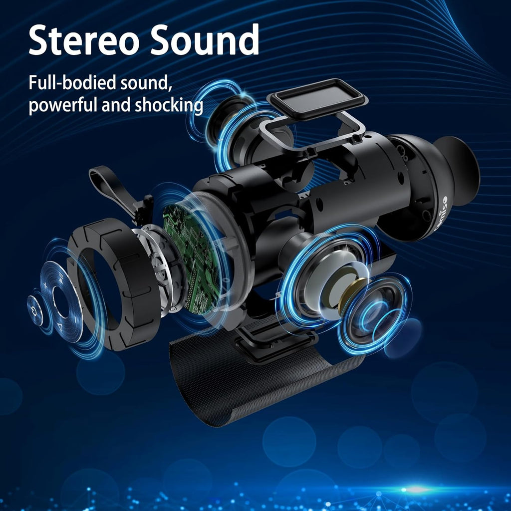 Bluetooth Speaker, IP65 Waterproof, 24H Play, TWS, 360° HD Stereo