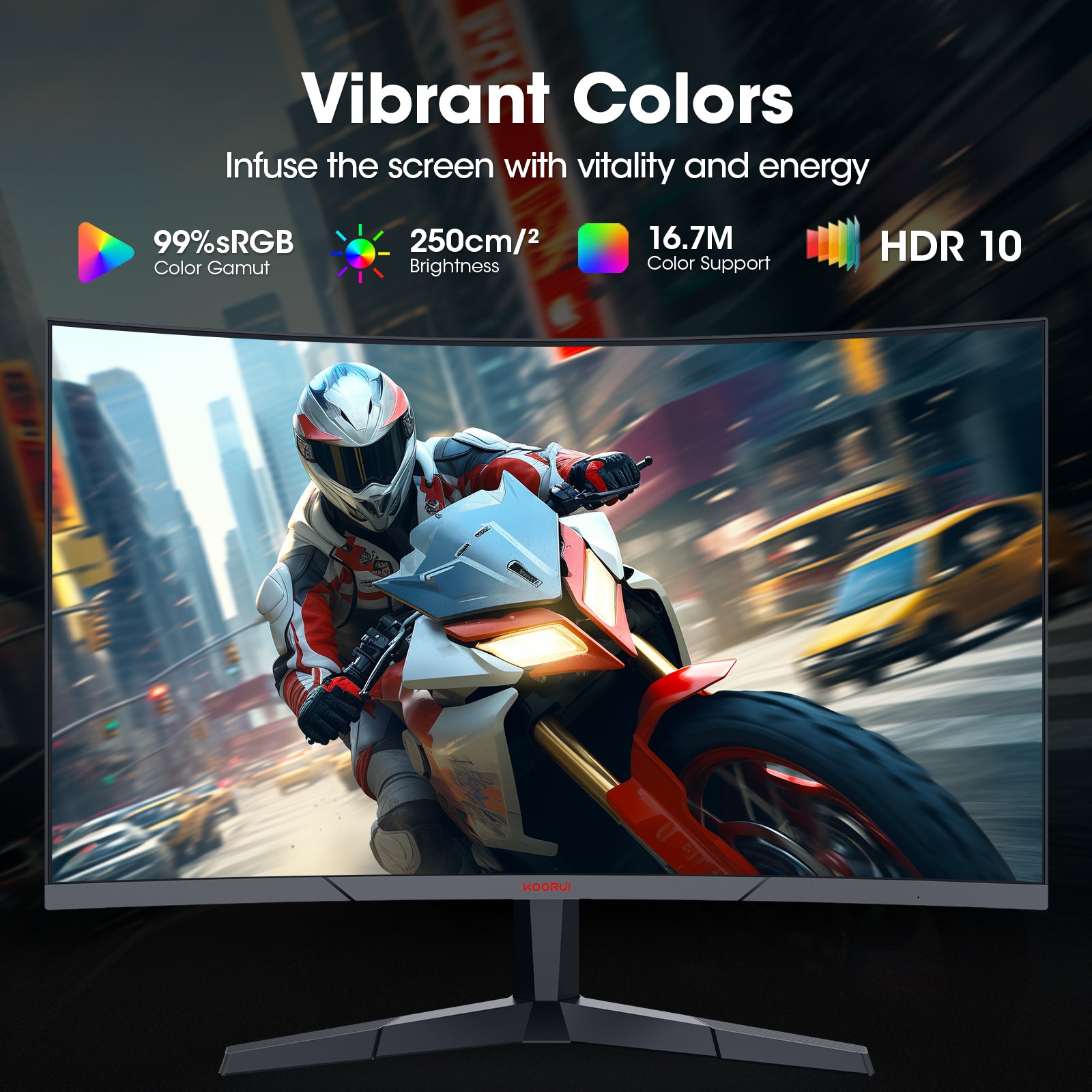 27 Inch Curved Gaming Monitor, 180Hz FHD Computer Monitors, 99% Srgb, Adaptive-Sync, 27E6CA