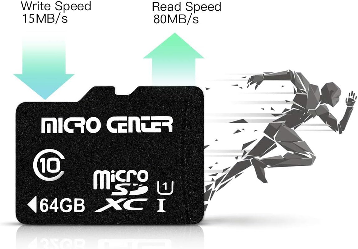 64GB Class 10 Microsdhc Flash Memory Card with Adapter, 5Pack