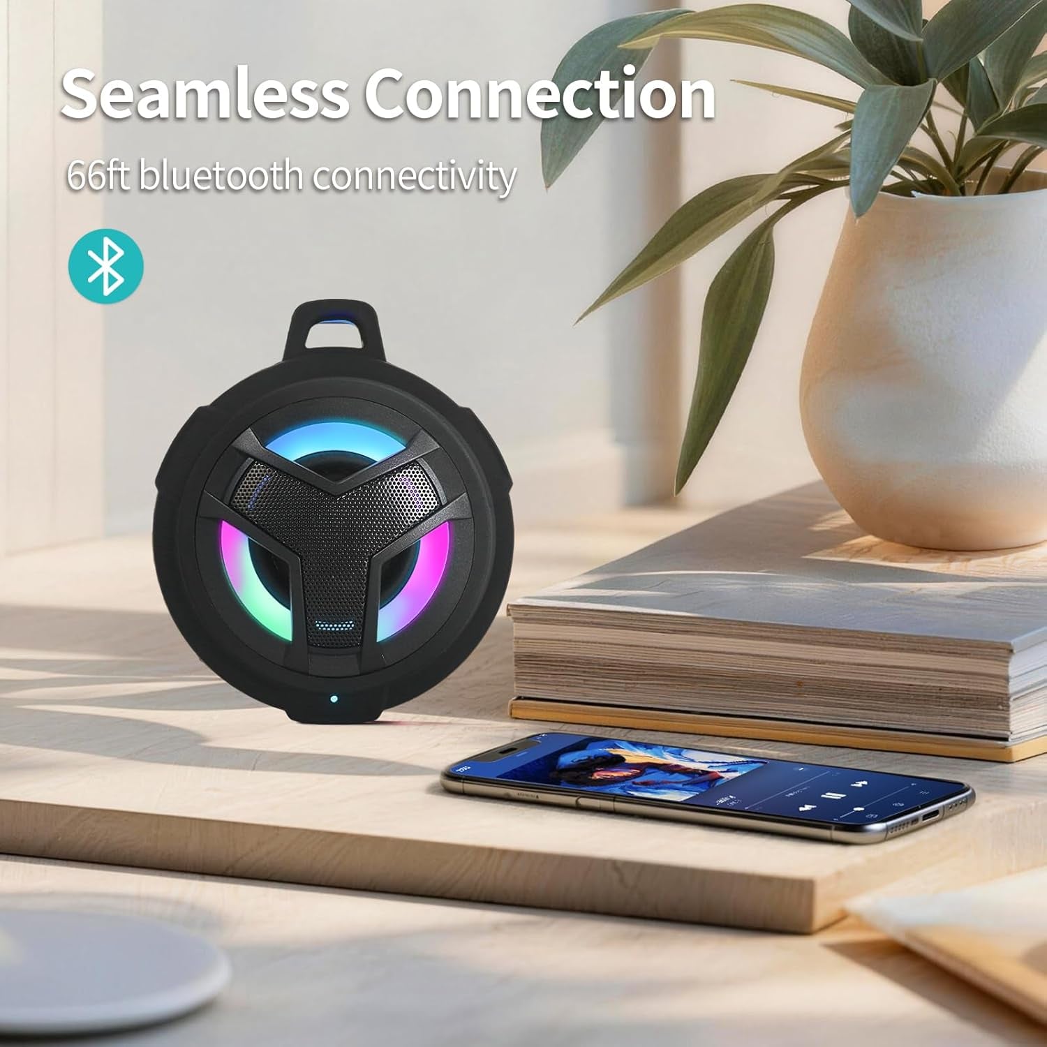 Bluetooth Shower Waterproof Speaker Portable Gifts for Kayak Teens