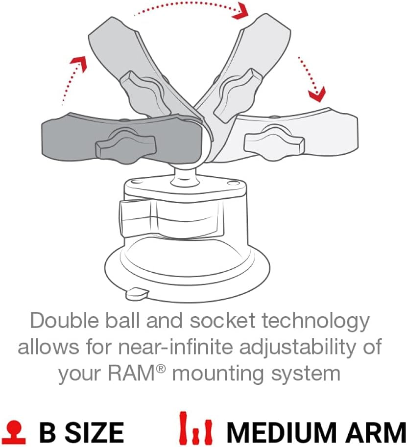 X-Grip Large Phone Mount with Medium Arm Twist-Lock Suction Cup