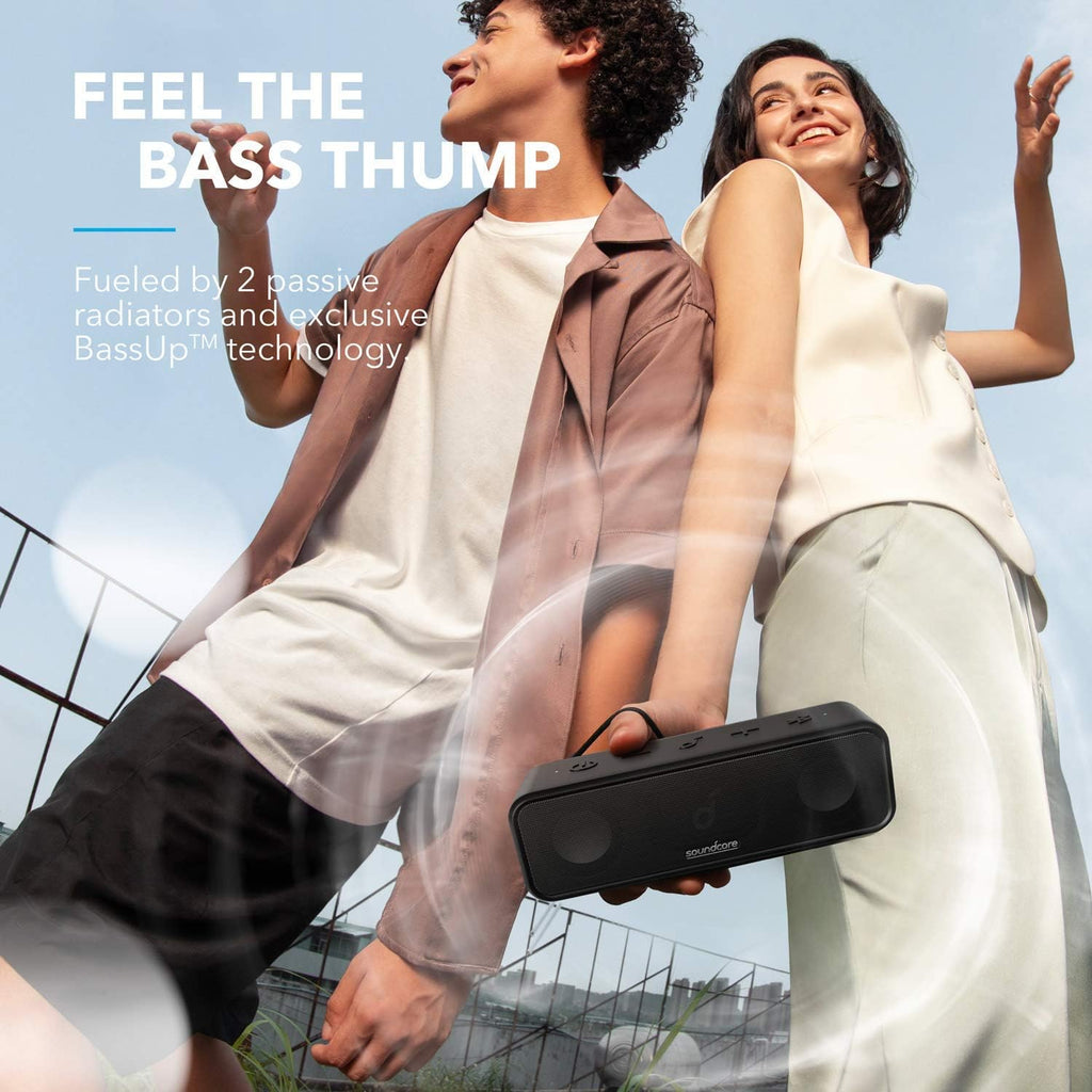 Soundcore Anker 3 Portable Bluetooth Speaker with IPX7 Waterproof Rating and 24-Hour Playtime