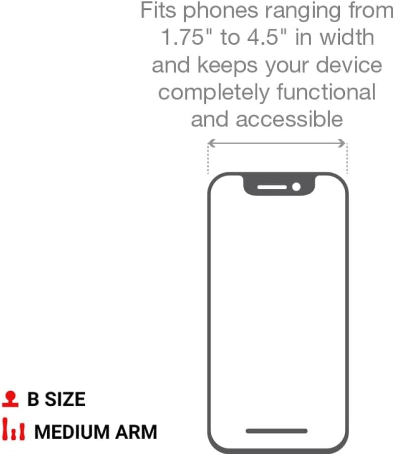 X-Grip Large Phone Mount with Medium Arm Twist-Lock Suction Cup