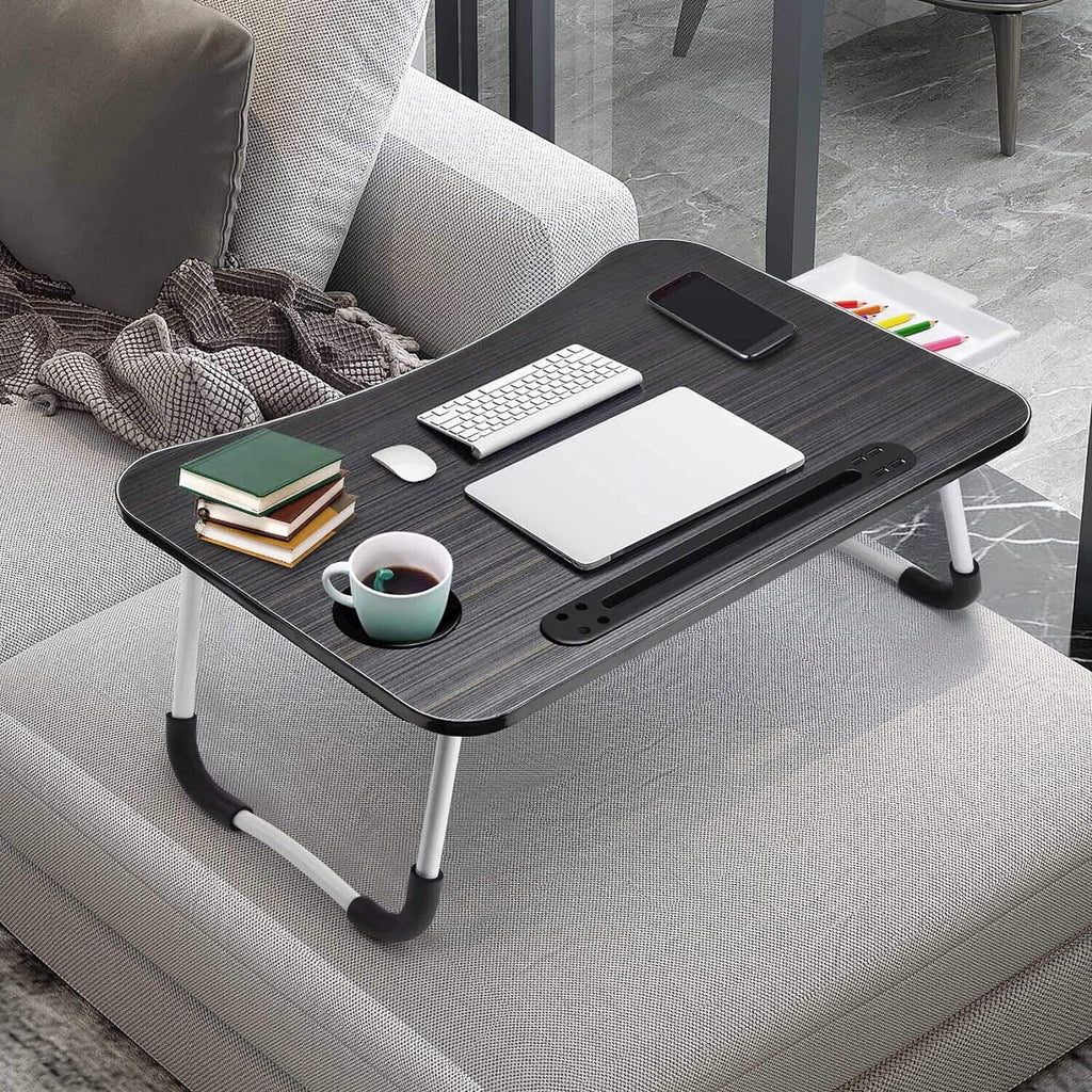 HBN Foldable Laptop Desk and Breakfast Tray for Bed Use