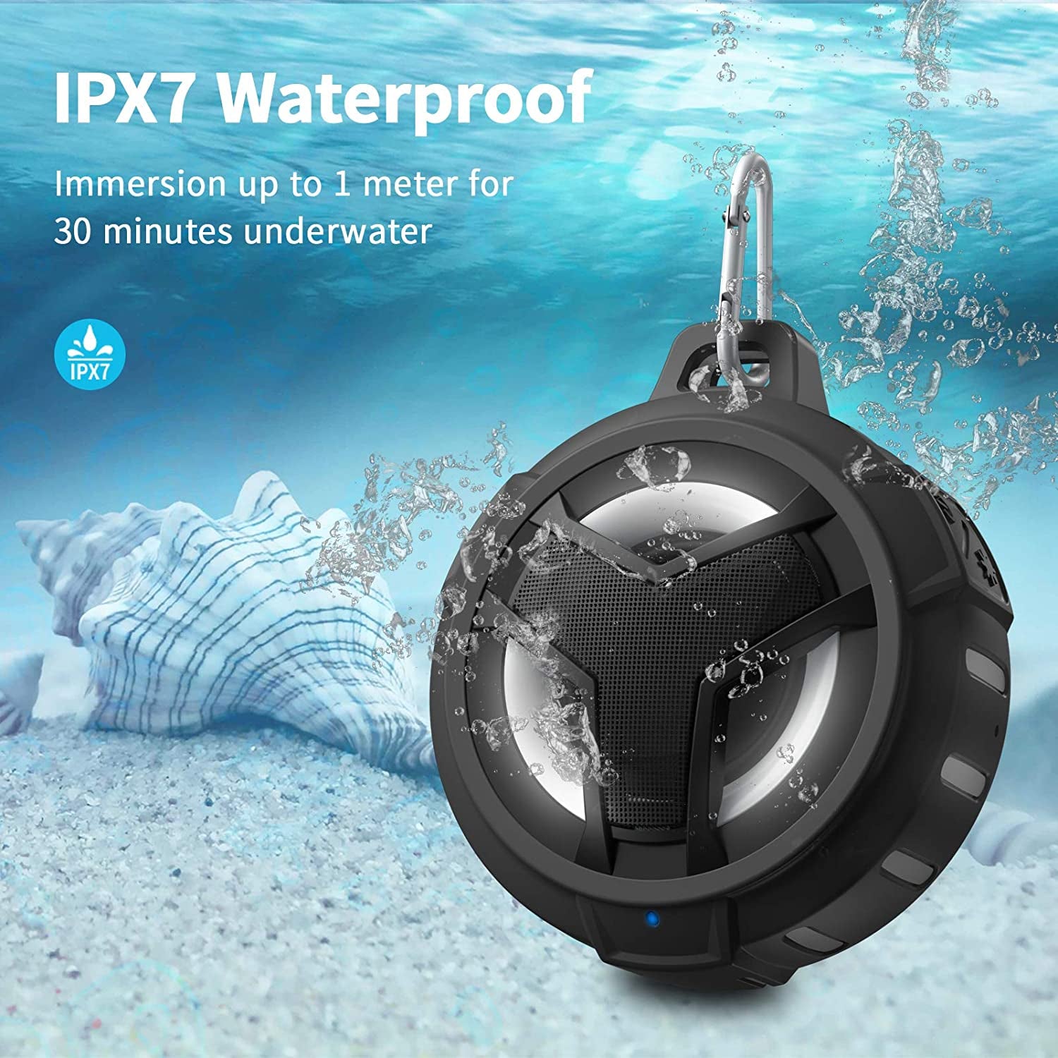 Bluetooth Shower Waterproof Speaker Portable Gifts for Kayak Teens