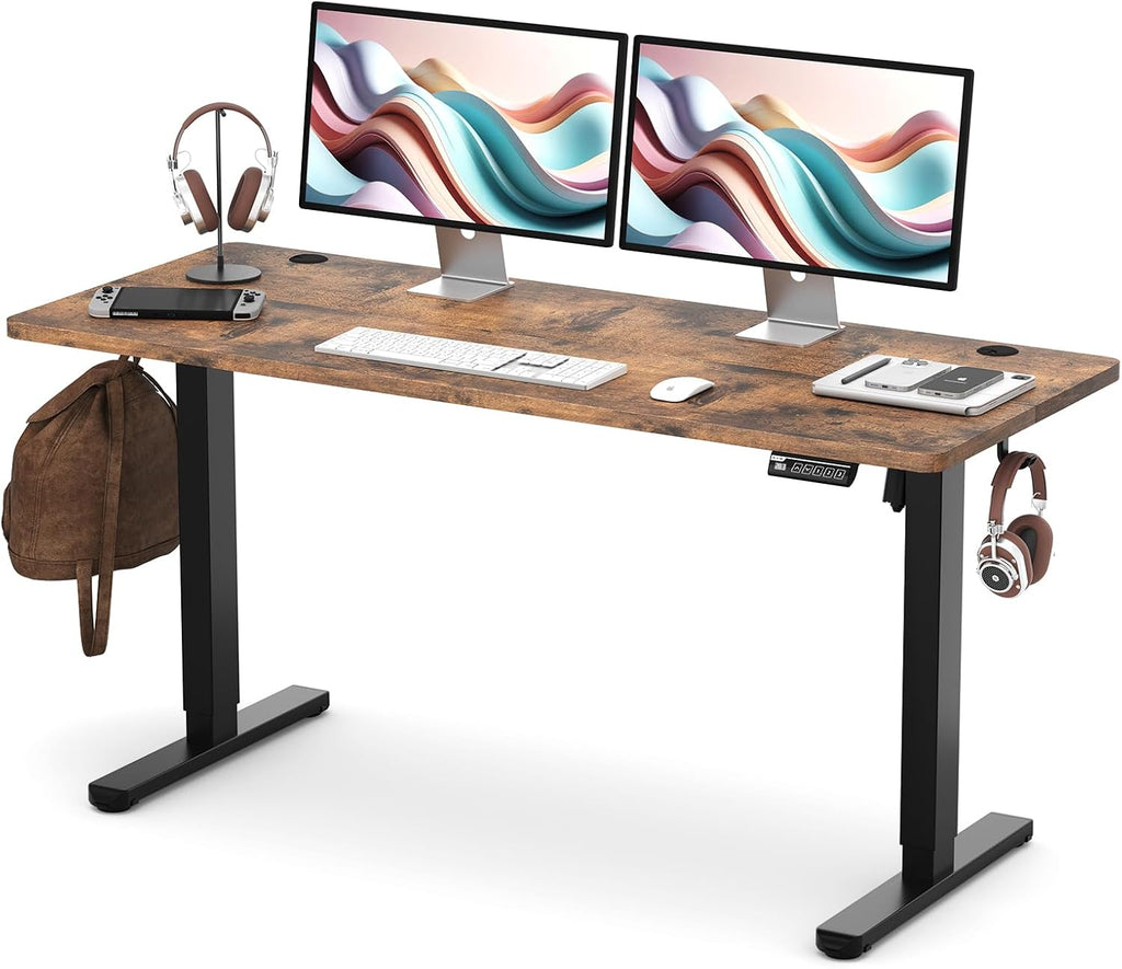 Electric Standing Desk 55"X24"Height Adjustable Sit Stand up Desk