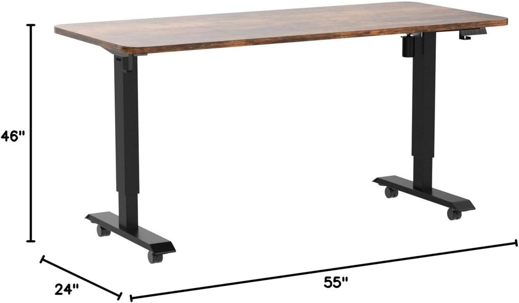 Electric Standing Desk 55"X24"Height Adjustable Sit Stand up Desk